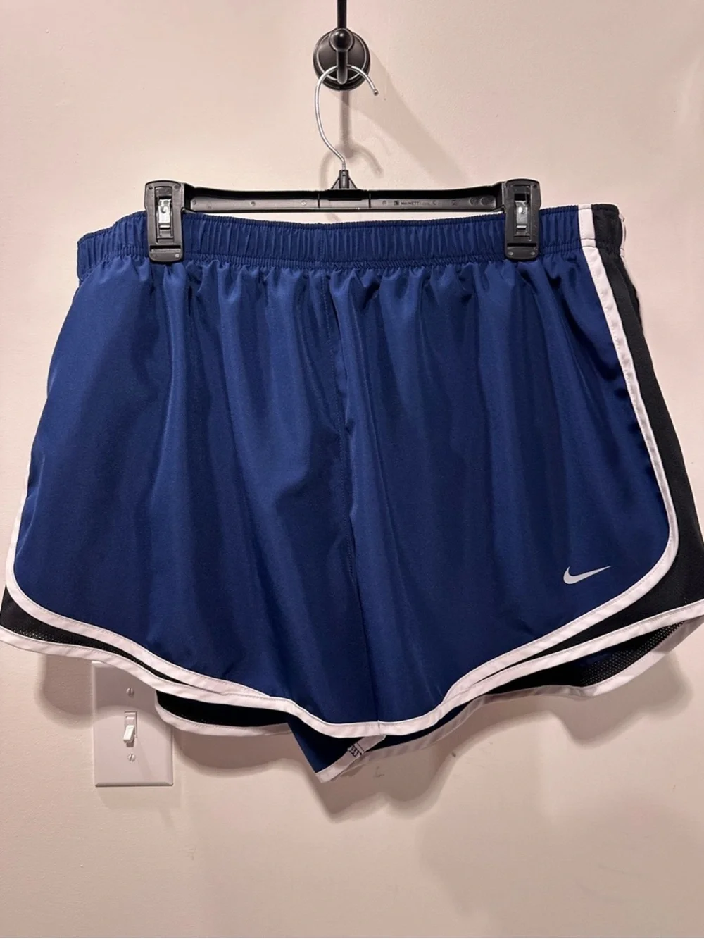 Nike Women's Blue Athletic Shorts with White Trim 2X